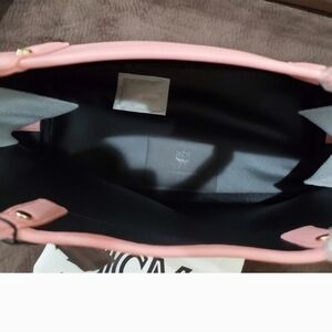 FIRM! MCM Medium Aren Visetos Soft Pink Shopper Tote NO POUCH